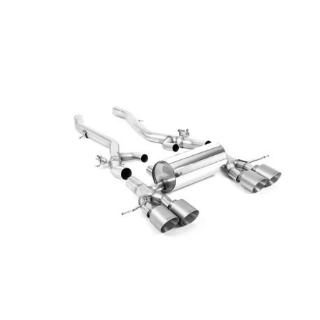 Milltek exhaust systems Milltek Axle-back exhaust for BMW M2 Coupe (GPF) 2023+ - Brushed titanium tips | races-shop.com