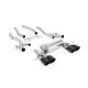 Milltek Secondary cat-back exhaust for BMW M4 (G82) S58 3.0 Turbo (non-GPF) 2021+ - Cerakote black tips