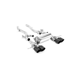 Milltek Axle-back exhaust for BMW M4 (G82) S58 3.0 Turbo (GPF) 2020+ - Cerakote black tips