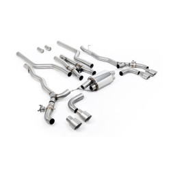 Milltek Cat-back exhaust for BMW M5 (F90) 4.4l Twin Turbo (GPF) 2020-2021 - Quad brushed titanium tips