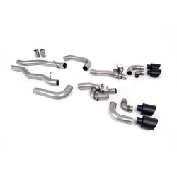 Milltek GPF-back exhaust valved for BMW M8 (F91/F92) 4.4l V8 Twin Turbo Coupe/Cabrio (GPF) 2020+ - Cerakote black tips