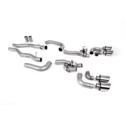 Milltek GPF-back exhaust valved for BMW M8 (F93) 4.4l V8 Twin Turbo Gran Coupe LCI (GPF) 2021+ - Polished tips