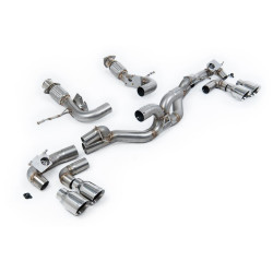 Milltek Cat-back exhaust for Chevrolet Corvette Stingray 6.2L V8 & E-Ray Hybrid (C8) (non-GPF) 2020+ - Polished tips