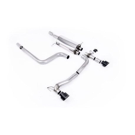 Milltek exhaust systems Milltek Cat-back exhaust for Ford Fiesta Mk8 & Mk8.5 ST 1.5 EcoBoost 200PS (non-GPF) 2020+ - Dual black tips | races-shop.com