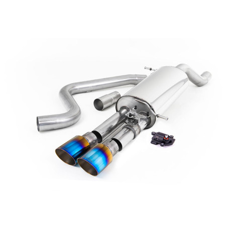 Milltek exhaust systems Milltek Cat-back exhaust for Ford Fiesta Mk8 & Mk8.5 ST 1.5 EcoBoost 200PS (non-GPF) 2020+ - Burnt titanium tips | races-shop.com