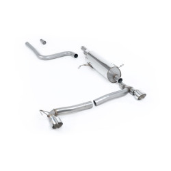 Milltek GPF-back exhaust resonated for Ford Fiesta Mk8 1.0T EcoBoost ST-Line 3 & 5 Door (GPF) 2019+ - Polished tips