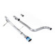 Milltek exhaust systems Milltek GPF-back exhaust (louder) burnt/blue titanium tips for Ford Fiesta Mk8 ST-Line 3 & 5 Door (GPF, GT-90) 2020+ | races-shop.com