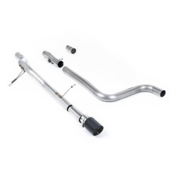 Milltek GPF-back exhaust (louder) carbon tips for Ford Fiesta Mk8 1.0T EcoBoost ST-Line 3 & 5 Door (GPF) 2020+