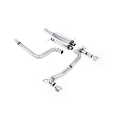 Milltek Cat-back exhaust for Ford Fiesta Mk8 ST 1.5 EcoBoost 200PS (non-GPF) 2018-2020 - Titanium tips