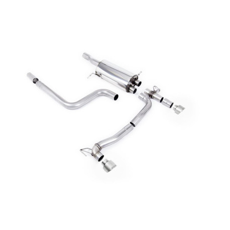 Milltek exhaust systems Milltek Cat-back exhaust for Ford Fiesta Mk8 ST 1.5 EcoBoost 200PS (non-GPF) 2018-2020 - Titanium tips | races-shop.com
