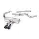 Milltek Cat-back exhaust non-resonated for Ford Focus Mk3 ST Estate/Sedan/Limousine (non-GPF) 2012-2018 - Black tips