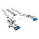 Milltek exhaust systems Milltek Cat-back exhaust valved for Ford Mustang 5.0 V8 Dark Horse (non-GPF) 2024+ - Burnt/blue titanium tips | races-shop.com