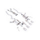 Milltek Cat-back exhaust valved for Ford Mustang 5.0 V8 GT (non-GPF) 2024+ - Brushed titanium tips