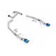 Milltek exhaust systems Milltek Axle-back exhaust for Ford Ranger 2.0TDCI 205PS Bi-Turbo Diesel (T9) (non-GPF) 2023+ - Burnt/blue titanium tips | races-shop.com