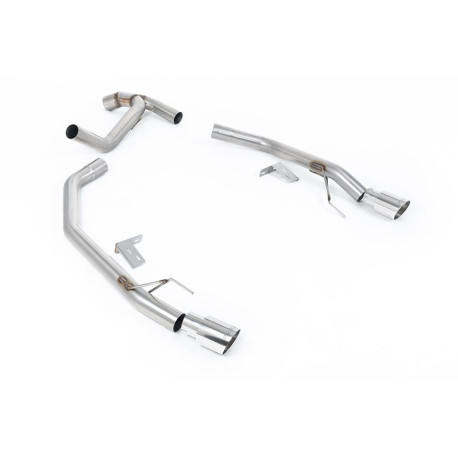 Milltek exhaust systems Milltek Axle-back exhaust for Ford Ranger 2.0TDCI 205PS Bi-Turbo Diesel (T9) (non-GPF) 2023+ - Polished tips | races-shop.com