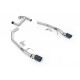 Milltek Axle-back exhaust for Ford Ranger 2.0TDCI 205PS Bi-Turbo Diesel (T9) (non-GPF) 2023+ - Carbon tips