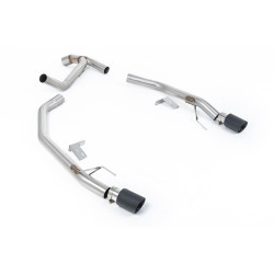 Milltek Axle-back exhaust for Ford Ranger 2.0TDCI 205PS Bi-Turbo Diesel (T9) (non-GPF) 2023+ - Carbon tips