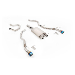 Milltek Front pipe-back exhaust for Ford Ranger 2.3 Turbo PHEV 281PS (T9) (non-GPF) 2023+ - GT-100 tips