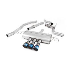 Milltek Cat-back exhaust (louder) for Honda Civic 1.5T Si 5 Door Hatch (FK7) (non-GPF) 2015+ - Burnt titanium tips
