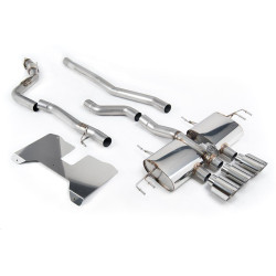 Milltek Cat-back (loudest) valved for Honda Civic Type R i-VTEC (FL5) (non-GPF) 2022+ - Polished GT-115 tips