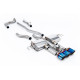 Milltek exhaust systems Milltek Cat-back exhaust (loudest) for Acura Integra Type S 2.0 Turbo 320hp (DE5) (non-GPF) 2023+ - Burnt/blue titanium tips | races-shop.com