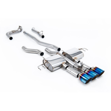 Milltek exhaust systems Milltek Cat-back exhaust (loudest) for Acura Integra Type S 2.0 Turbo 320hp (DE5) (non-GPF) 2023+ - Burnt/blue titanium tips | races-shop.com