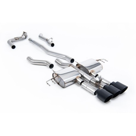 Milltek exhaust systems Milltek Cat-back exhaust (loudest) for Acura Integra Type S 2.0 Turbo 320hp (DE5) (non-GPF) 2023+ - Cerakote black tips | races-shop.com