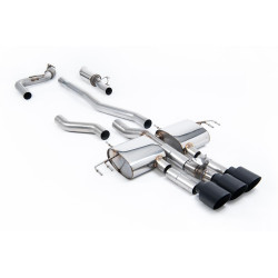 Milltek Cat-back exhaust part-resonated for Acura Integra Type S Turbo 320hp (DE5) (non-GPF) 2023+ - Cerakote black tips