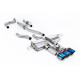 Milltek Cat-back exhaust resonated for Acura Integra Type S 2.0 Turbo 320hp (DE5) (non-GPF) 2023+ - Burnt/blue titanium tips