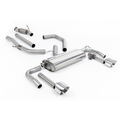 Milltek Cat-back exhaust non-resonated valved for Hyundai Elantra N 2.0L Turbo 275hp 2021+ - Polished tips