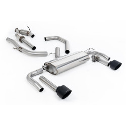 Milltek Cat-back exhaust resonated valved for Hyundai Elantra N 2.0L Turbo 275hp 2021+ - Cerakote black tips