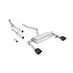 Milltek Cat-back exhaust (louder) for Hyundai Kona N 2.0L Turbo 275hp (non-GPF) 2022+ - Cerakote black tips