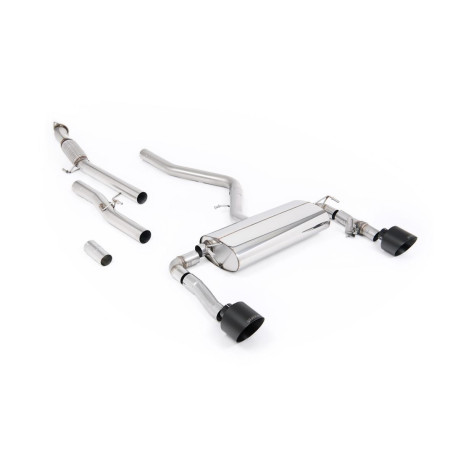 Milltek exhaust systems Milltek Cat-back exhaust (louder) for Hyundai Kona N 2.0L Turbo 275hp (non-GPF) 2022+ - Cerakote black tips | races-shop.com