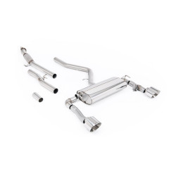 Milltek Cat-back exhaust (louder) for Hyundai Kona N 2.0L Turbo 275hp (non-GPF) 2022+ - Polished tips