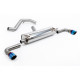 Milltek GPF-back exhaust resonated for INEOS Grenadier B58 3.0 I6 Turbo Petrol (non-GPF) 2023+ - Burnt/blue titanium tips