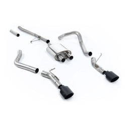 Milltek Cat-back exhaust for Jeep Gladiator 3.6 V6 (non-GPF, side exit) 2020+ - Cerakote black tips