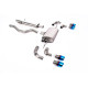 Milltek GPF-back exhaust for Land Rover Defender 110 3.0 I6 P400 (non-GPF) 2020+ - Quad burnt titanium tips