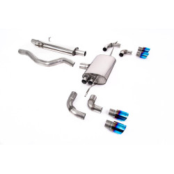 Milltek GPF-back exhaust for Land Rover Defender 110 3.0 I6 P400 (non-GPF) 2020+ - Quad burnt titanium tips