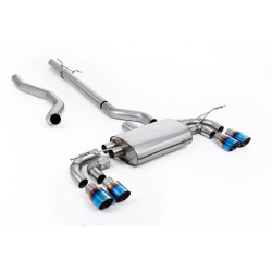 Milltek GPF-back exhaust (louder) for Land Rover Defender 130 2.0 I4 P300 & P400e (non-GPF) 2023+ - Quad burnt titanium tips