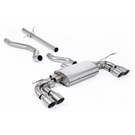 Milltek exhaust systems Milltek GPF-back exhaust (louder) for Land Rover Defender 130 3.0 I6 P400 (non-GPF) 2023+ - Quad titanium tips | races-shop.com