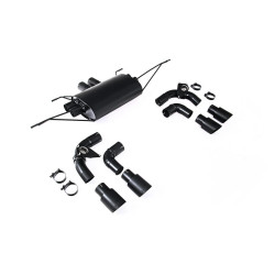Milltek Rear Silencer Valved Outlet and Inner valved Cerakote tips for Land Rover Defender 130 V8 425PS & 500PS (non-GPF) 2023+