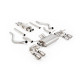 Milltek GPF-back exhaust resonated valved for Land Rover Defender 130 V8 425PS & 525PS (GPF) 2023+ - Brushed titanium tips