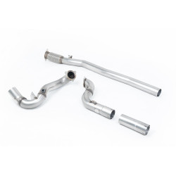 Milltek Large-bore downpipe with de-cat for Mercedes A35 AMG 2.0 Turbo (GPF) 2019+