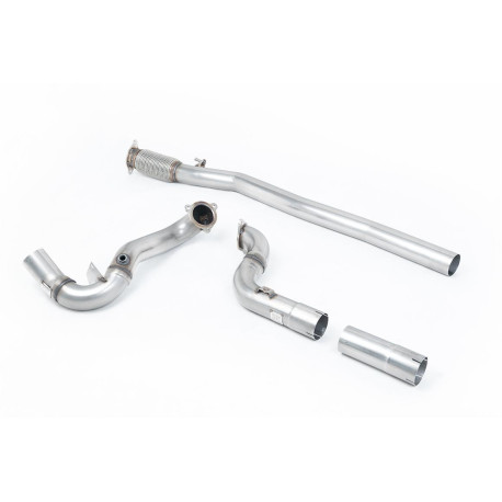 Milltek exhaust systems Milltek Large-bore downpipe with de-cat for Mercedes A35 AMG 2.0 Turbo (GPF) 2019+ | races-shop.com