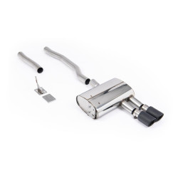 Milltek GPF-back exhaust for Mini Cooper S 2.0 Turbo (F56) (GPF) 2020-2024 - Carbon tips
