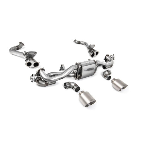 Milltek exhaust systems Milltek Cat-back exhaust for Porsche Boxster 718 GTS & Spyder 4.0 (GPF) 2019-2020 - Titanium tips | races-shop.com