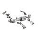 Milltek exhaust systems Milltek GPF bypass pipe for Porsche Cayman 718 GT4 4.0 (GPF, Pre) 2020+ - Polished tips | races-shop.com
