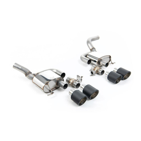 Milltek exhaust systems Milltek Rear silencers valved for Porsche Macan 2.9 V6 GTS & Turbo (non-GPF) 2021+ - Carbon tips | races-shop.com