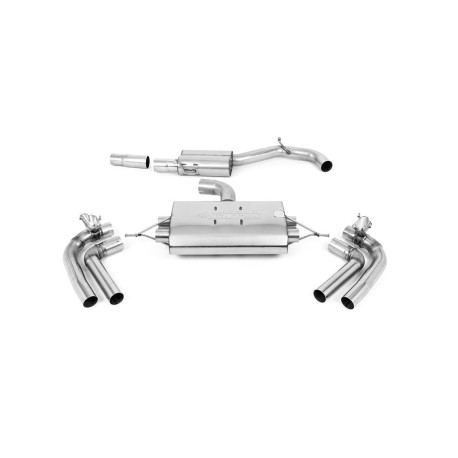 Milltek exhaust systems Milltek GPF-back exhaust resonated for Seat Cupra Formentor 2.0TFSI 4Drive 310PS (GPF) 2021+ - Quad Cerakote black tips | races-shop.com