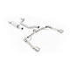Milltek GPF-back exhaust (loudest) for Seat Cupra Formentor 2.0TSI 245ps (GPF) 2022+ - Brushed titanium tips